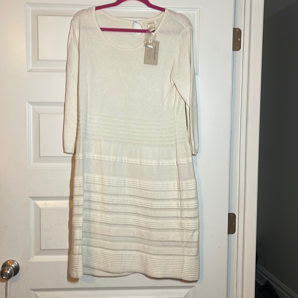 Sundance Winter white sweater dress
